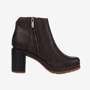 SOREL Blake Bootie Blackened Brown Double Side Zip Boots